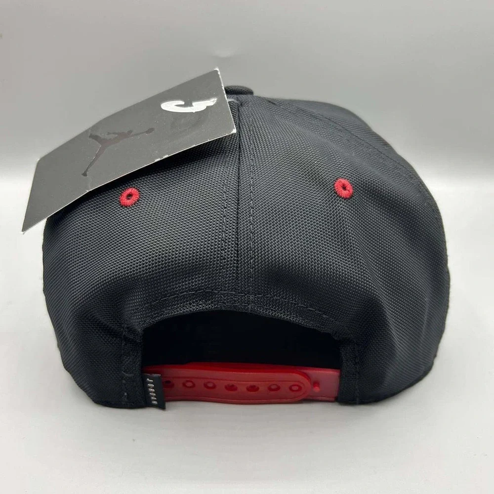 Air Jordan Hat Men Black Red Embroidered Jumpman Snap Back Cap New